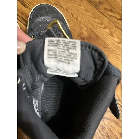 𝅺nike Air Force 1 High '07 Black (Gold Writing) Men's shoes 6.5