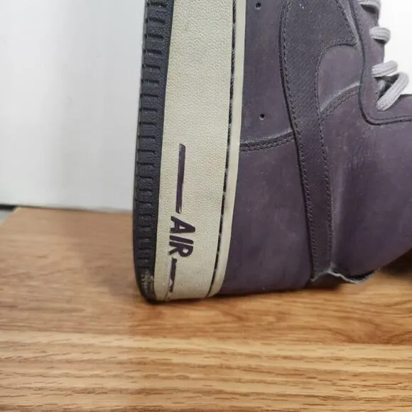 Nike Air Force 1 High '07 Port Wine And Gray Men's Size 12 315121-601