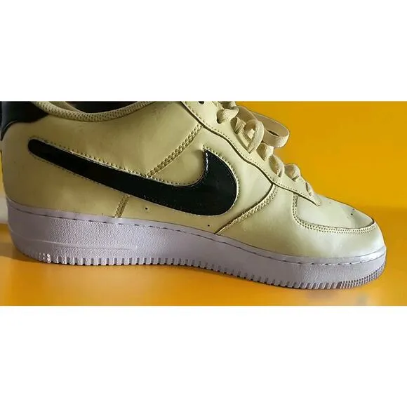 Nike Air Force 1 Low '07 LV8 Mens Size 15 Yellow Black Athletic Shoes Sneakers