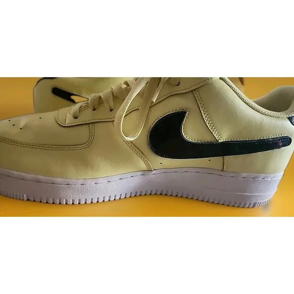 Nike Air Force 1 Low '07 LV8 Mens Size 15 Yellow Black Athletic Shoes Sneakers
