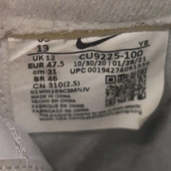 Nike Air Force 1 Low Supreme White - Men's Size 13