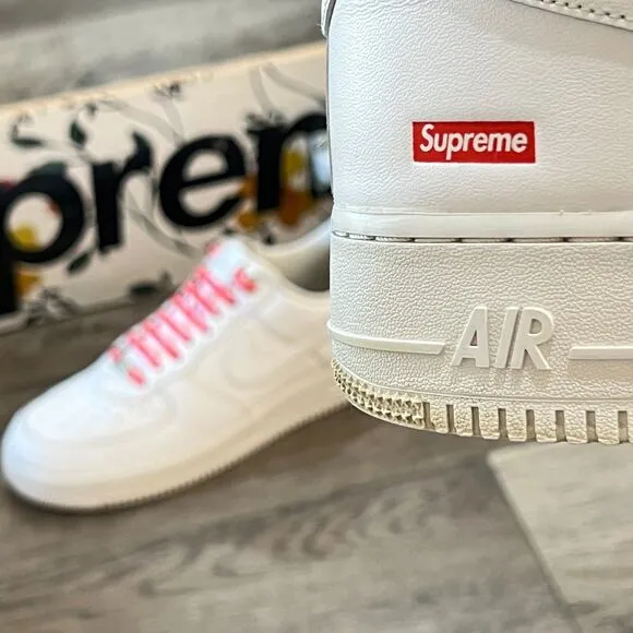 Nike Air Force 1 Low Supreme White - Men's Size 13