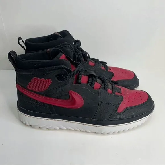Nike Air Jordan‎ 1 High React Mens Size 13 Shoes AR5321 006 Black BRED NO BOX