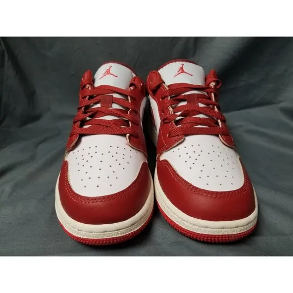 Nike Air Jordan 1 Low SE (GS) Sneakers Leather Dune Red Boys Size 6 NEW IN BOX!