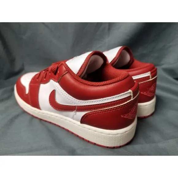 Nike Air Jordan 1 Low SE (GS) Sneakers Leather Dune Red Boys Size 6 NEW IN BOX!