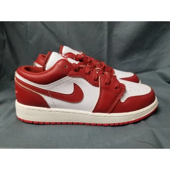 Nike Air Jordan 1 Low SE (GS) Sneakers Leather Dune Red Boys Size 6 NEW IN BOX!