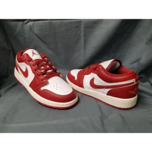 Nike Air Jordan 1 Low SE (GS) Sneakers Leather Dune Red Boys Size 6 NEW IN BOX!