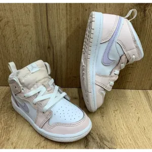 Nike Air Jordan 1 Mid Athletic Sneaker Shoes Toddler 9c Pink Wash FD8782-601