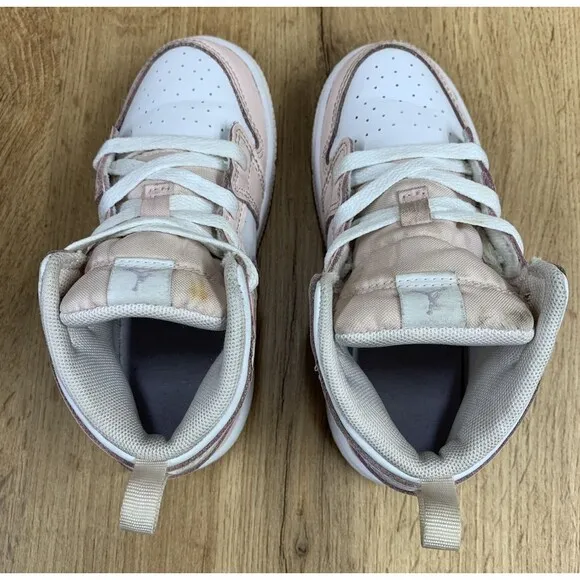 Nike Air Jordan 1 Mid Athletic Sneaker Shoes Toddler 9c Pink Wash FD8782-601