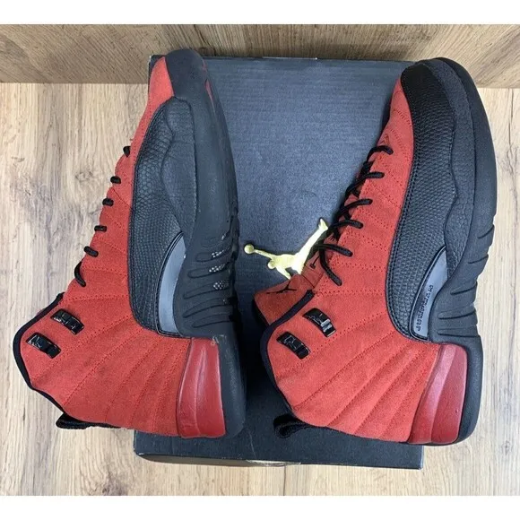 Nike Air Jordan 12 Retro GS 'Reverse Flu Game' Youth Sz 6Y Preowned 153265-602