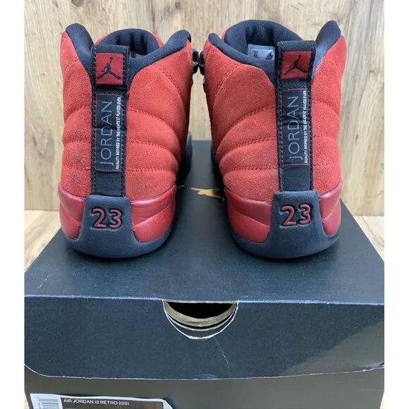 Nike Air Jordan 12 Retro GS 'Reverse Flu Game' Youth Sz 6Y Preowned 153265-602
