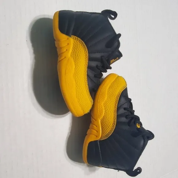 Nike Air Jordan 12 Retro TD 'University Gold' 850000-070 Toddler Shoes Size 5C