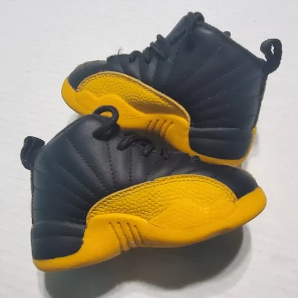 Nike Air Jordan 12 Retro TD 'University Gold' 850000-070 Toddler Shoes Size 5C