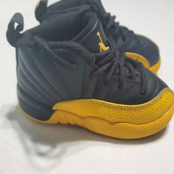 Nike Air Jordan 12 Retro TD 'University Gold' 850000-070 Toddler Shoes Size 5C
