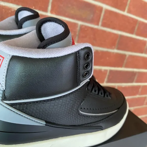Nike Air Jordan 2 GS Youth Black Cement Retro High New Sneakers NIB Shoes