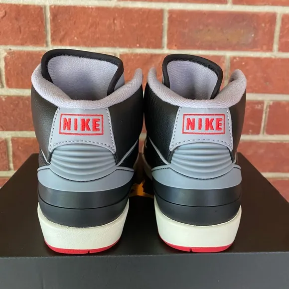 Nike Air Jordan 2 GS Youth Black Cement Retro High New Sneakers NIB Shoes