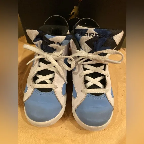 Nike Air Jordan 6 Retro Athletic Shoes UNC Home DV3606-410-S-10C Toddler W/box