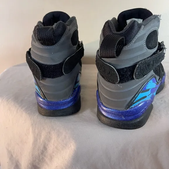 Nike Air Jordan 8 Retro Aqua 5Y Basketball Sneakers Shoes Kids VIII 2015 Rare