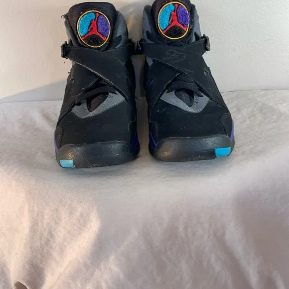 Nike Air Jordan 8 Retro Aqua 5Y Basketball Sneakers Shoes Kids VIII 2015 Rare