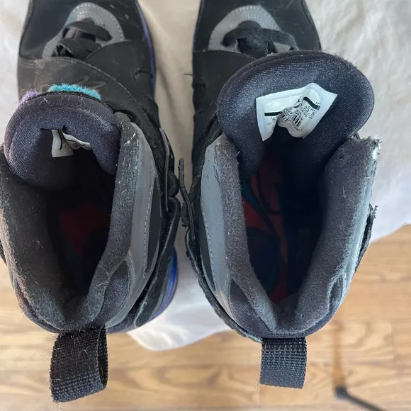 Nike Air Jordan 8 Retro Aqua 5Y Basketball Sneakers Shoes Kids VIII 2015 Rare