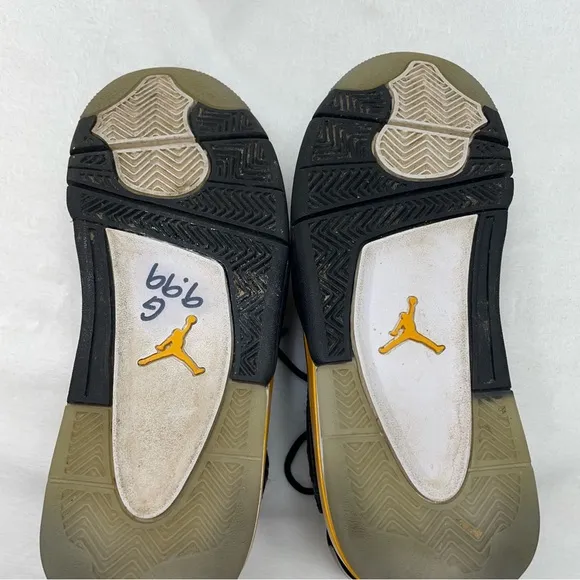 Nike Air Jordon Dub Zero &quot;Taxi&quot; Size 6.5Y Black/Yellow