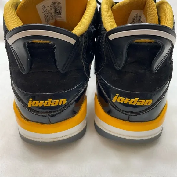 Nike Air Jordon Dub Zero &quot;Taxi&quot; Size 6.5Y Black/Yellow