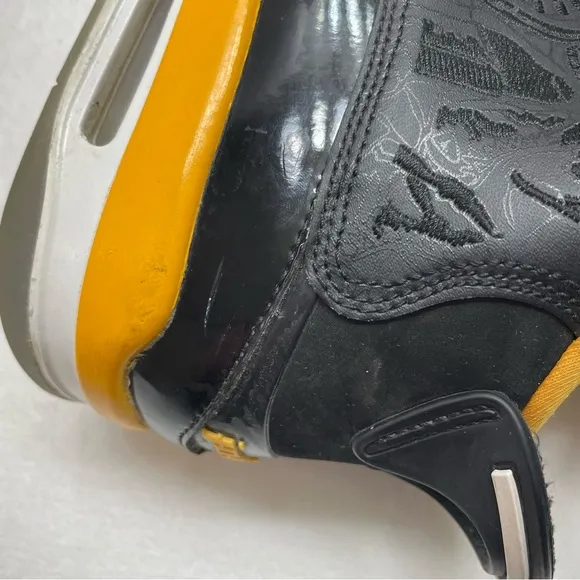 Nike Air Jordon Dub Zero &quot;Taxi&quot; Size 6.5Y Black/Yellow