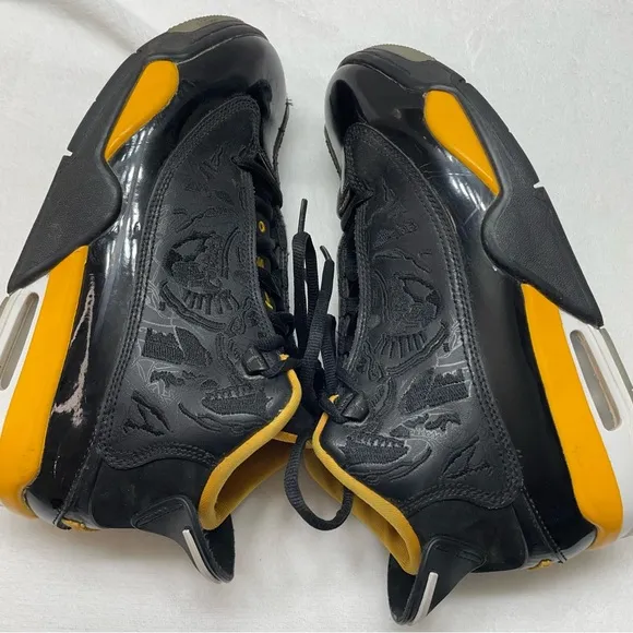 Nike Air Jordon Dub Zero &quot;Taxi&quot; Size 6.5Y Black/Yellow