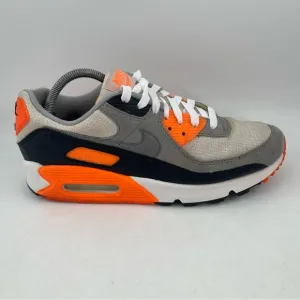 Nike Air Max ‘90 Recraft Size 10 Summit White Orange Grey Black Running Shoes
