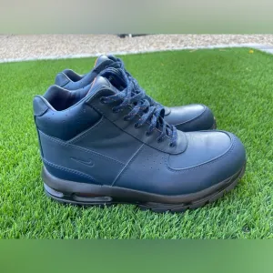 Nike Air Max Goadome ACG Team Navy Leather Boots Shoes DZ5178-400 Men Size 11.5