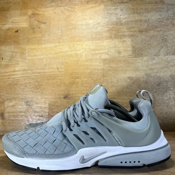Nike Air Presto SE Woven Fingertrap Mens Sz 12 Shoes Sneakers Wolf Grey