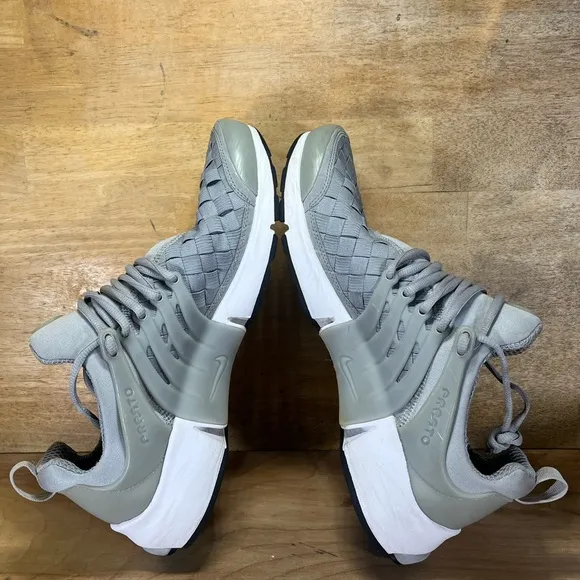 Nike Air Presto SE Woven Fingertrap Mens Sz 12 Shoes Sneakers Wolf Grey