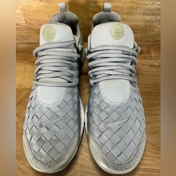 Nike Air Presto SE Woven Fingertrap Mens Sz 12 Shoes Sneakers Wolf Grey