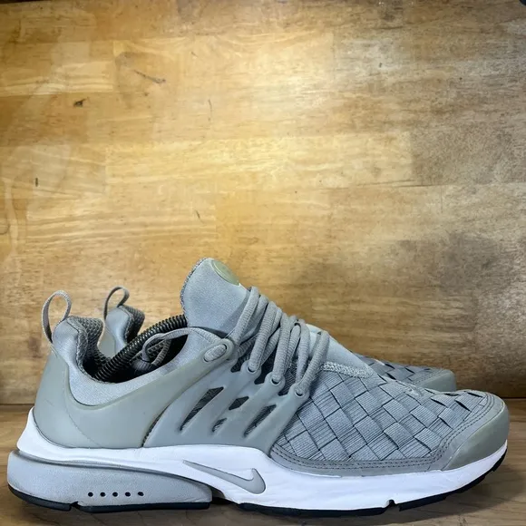 Nike Air Presto SE Woven Fingertrap Mens Sz 12 Shoes Sneakers Wolf Grey