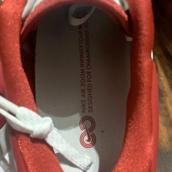 Nike Air Zoom Infinity Tour NEXT% Golf Shoes DX6001-160 Size 7.5 White Red Rare