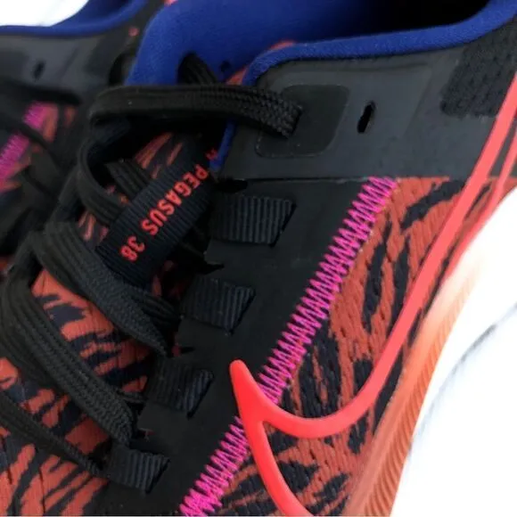 Nike Air Zoom Pegasus 38 Road Running Shoes Burnt Sunrise DQ7650 Size 7 Athletic