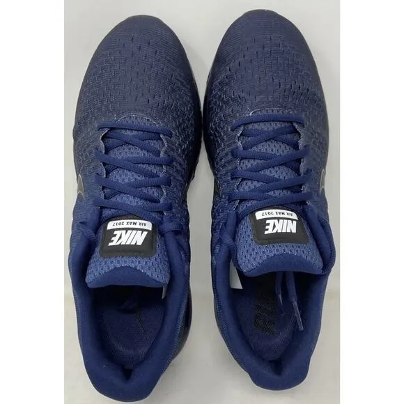 Nike AirMax Dark Navy Blue Black Run Shoes NEW Rare Color Fast Shipping Mens 10