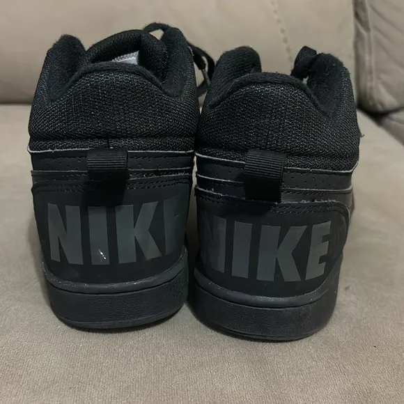 Nike all black high top basketball shoes size 6.5Y