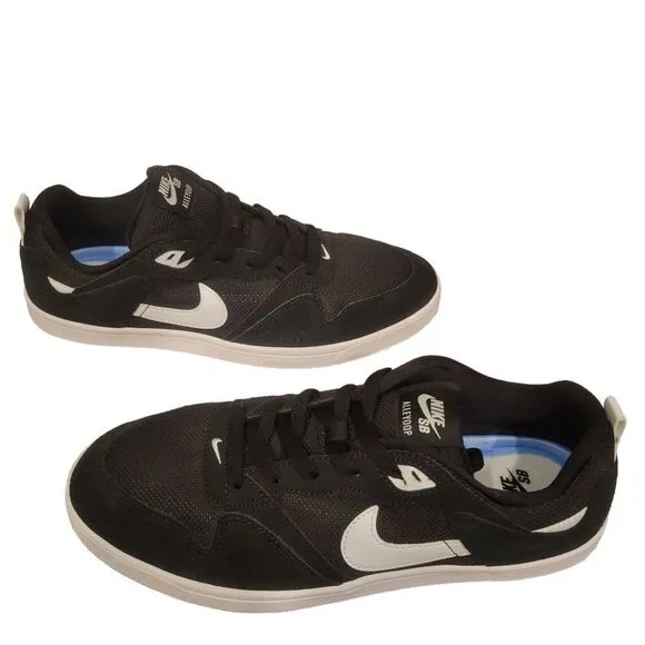 Nike Alleyoop SB CJ0882-001 Men's Black/White Skateboard Sneaker Shoes Sz. 13