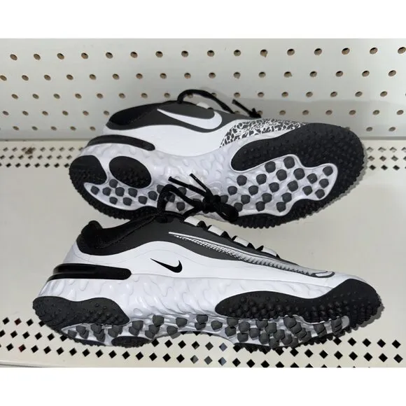 Nike Alpha Huarache Elite 4 Womens Indoor Softball Turf Shoes Size 7 Black White