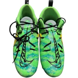 Nike Alpha Mens Green Lace Up Low Top Athletic Football Cleats Size 16