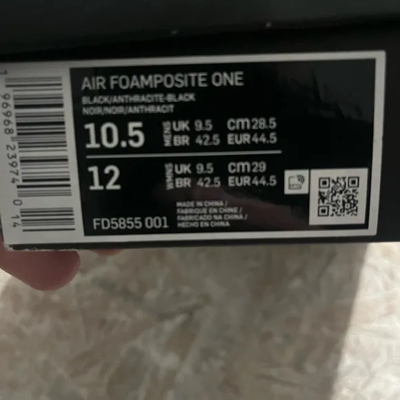 Nike Black Athletic Foamposite Shoes