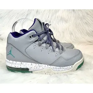 Nike Boys Jordan Flight Origin 2 GS 718075 Gray Basketball Shoes Sneakers 5.5