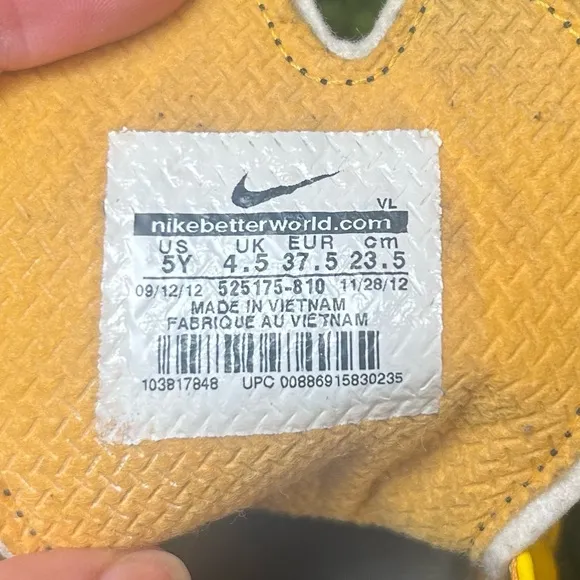 Nike Bright Yellow Football Shoes