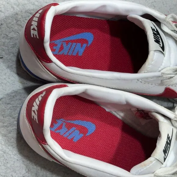 Nike Classic Cortez Shoes Women 9 White Forrest Gump Long Distance Running Train