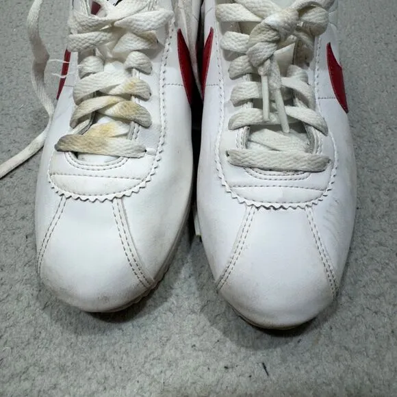 Nike Classic Cortez Shoes Women 9 White Forrest Gump Long Distance Running Train