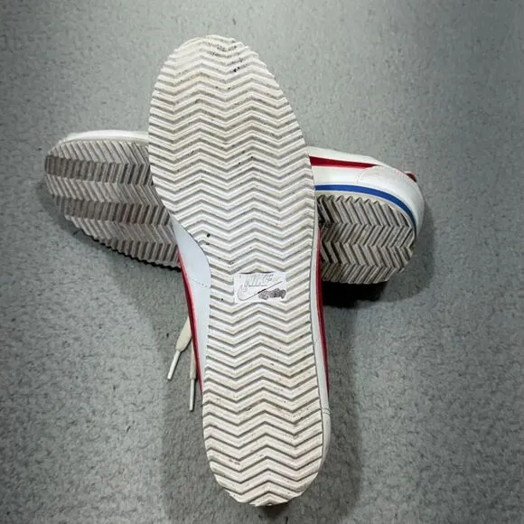 Nike Classic Cortez Shoes Women 9 White Forrest Gump Long Distance Running Train