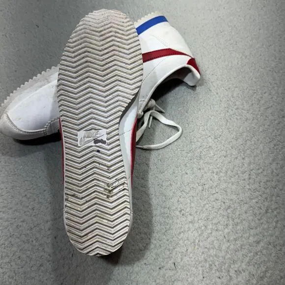 Nike Classic Cortez Shoes Women 9 White Forrest Gump Long Distance Running Train