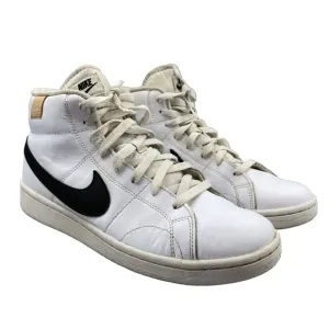 Nike Court Royale 2 Mid Shoes Men 10 Leather White Basketball Classic Streetwear