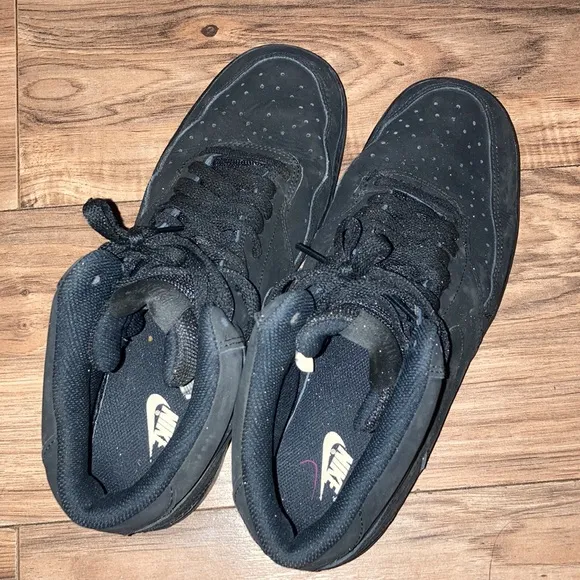 Nike Court Vision All Black mids basketball Sneakers Mens shoes sz 11 AF1